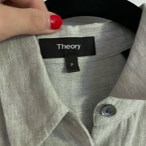 Linen theory button down